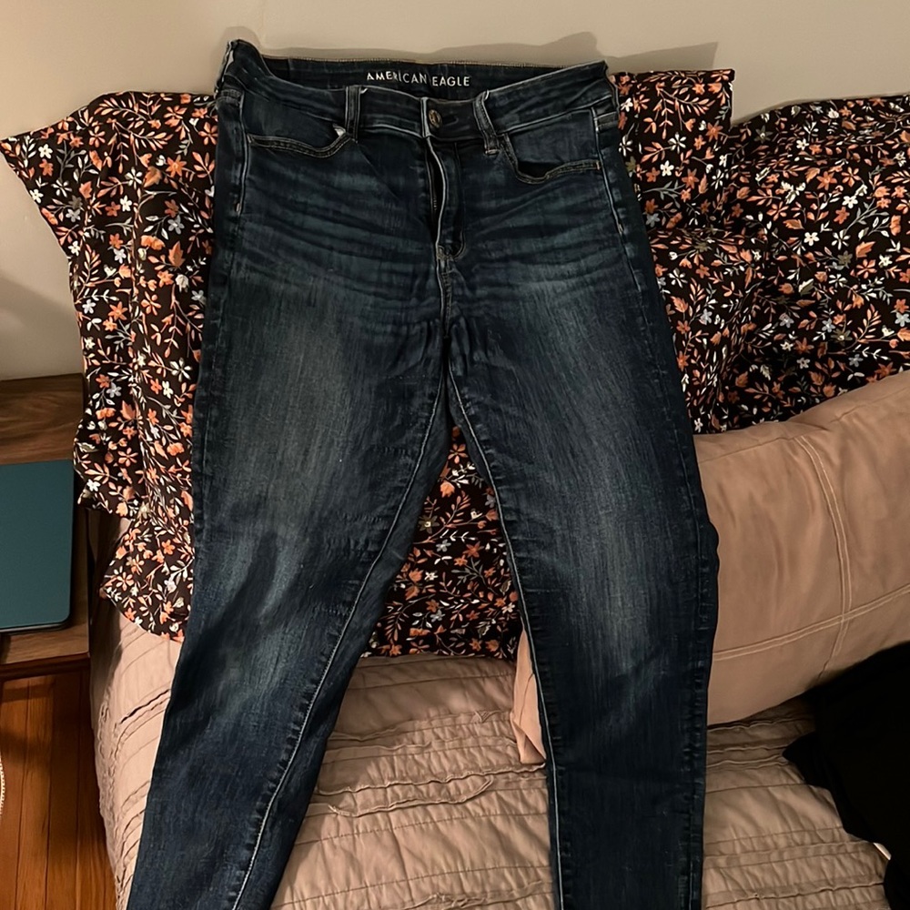 High rise American eagle jegging